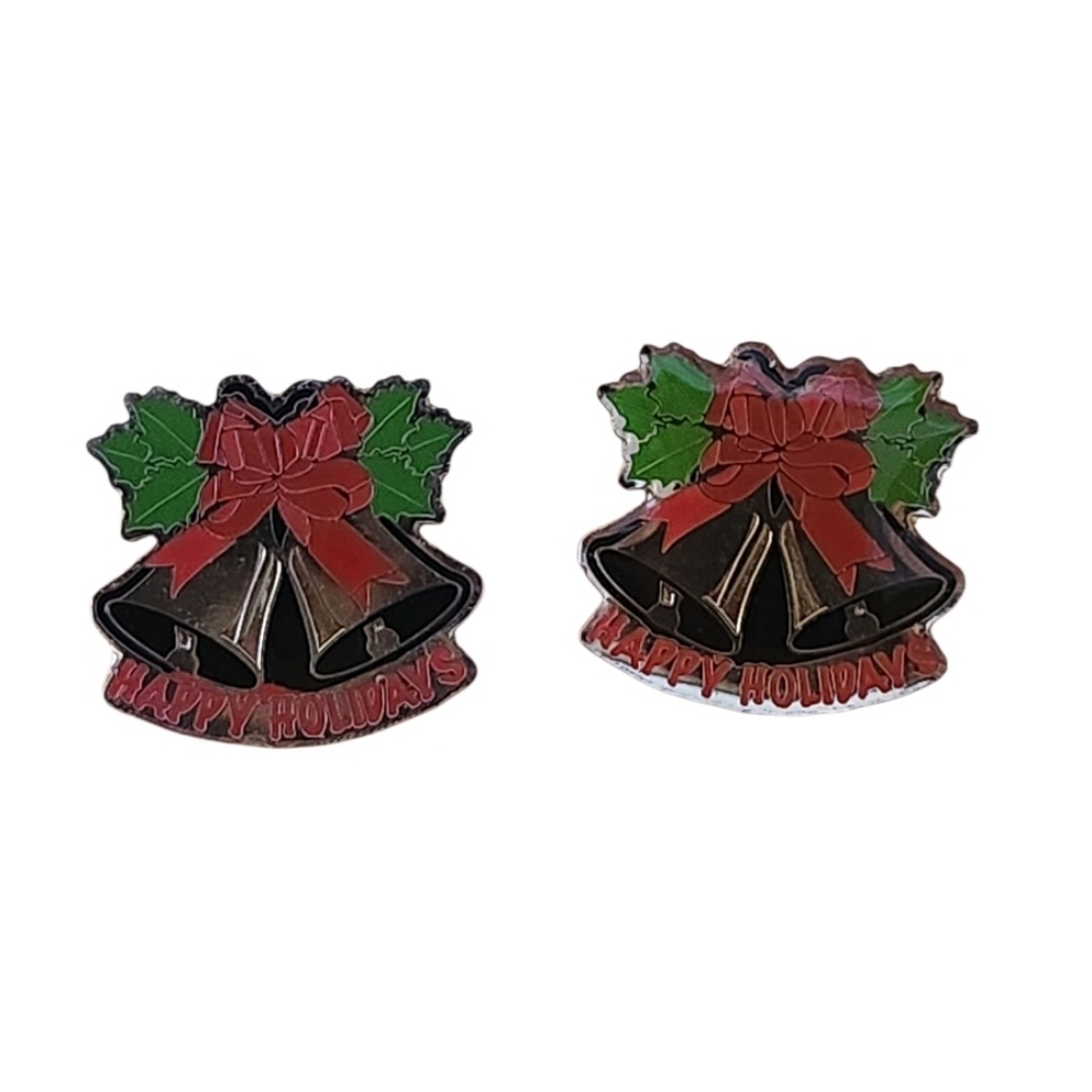 Hogeye Enamel, Happy Holidays, Pin Set Of 2 Walmart? McDonald's? 2008